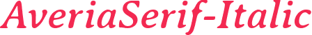 AveriaSerif-Italic