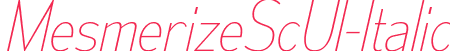 MesmerizeScUl-Italic