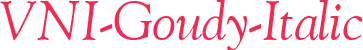 VNI-Goudy-Italic