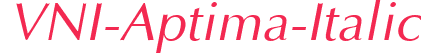 VNI-Aptima-Italic