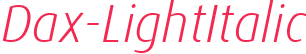 Dax-LightItalic