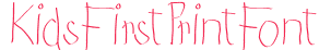 KidsFirstPrintFont